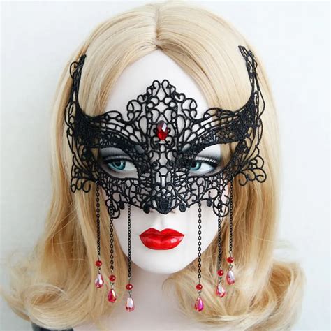Halloween Cartoon Anime Lace Mask Cute Monster Party Mask Woman Veil