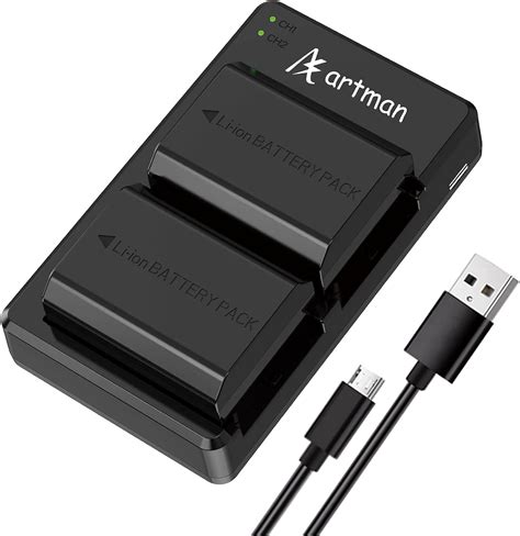 Artman 2 Pack Np Fz100 Battery And Dual Usb Charger For Sony Z Series Alpha A7 Iii