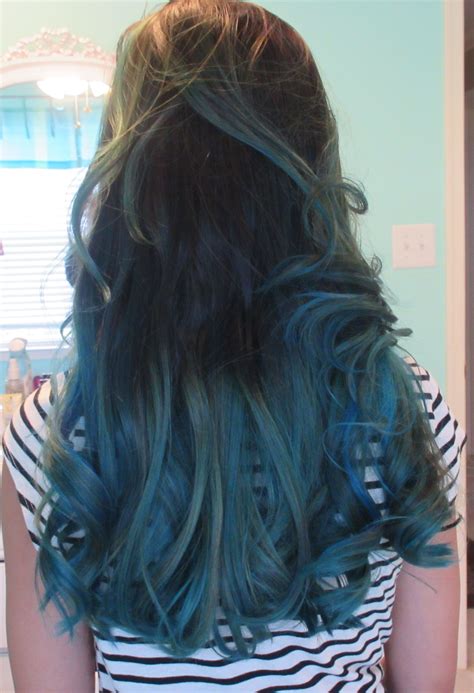 Aquamarine Ombre Hair