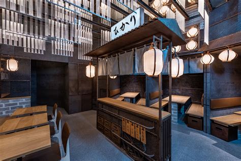 Hikari Yakitori Bar On Behance Design Hotel Restaurant Branding Cafe
