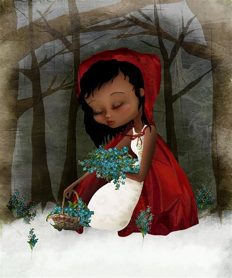 Red Riding Hood Digital Art By Jessica Grundy Red Riding Hood Fine