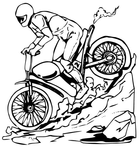 Dibujo Para Colorear De Motocross