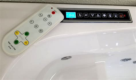 1 person walk in hydrotherapy jetted tub bathtub with inline water heater and colored led lights