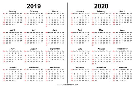 2019 2020 Calendar