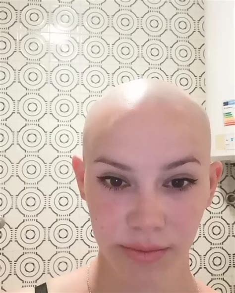 کچل On Instagram “my Beautiful Friend Rubbing Her Fresh Smooth Shaved Head ️ Mladen Maja