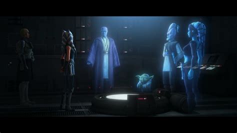 Ahsoka Talks To The Jedi Council Star Wars The Clone Wars Season 7