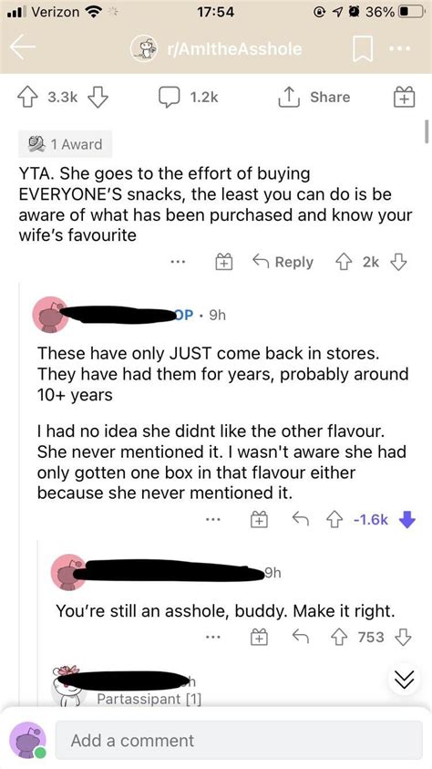 Guy Eats His Wifes Snack Rdownvotedtooblivion