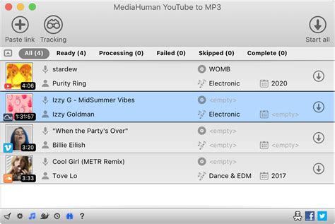 Convert and download youtube videos to mp3 (audio) or mp4 (video) files for free. Gratis YouTube to MP3 Converter - einfach Musik von YouTube auf den Mac und den PC laden.