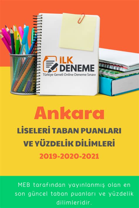 En güncel haline aşağıdaki tablodan ulaşabilirsiniz. Ankara liseleri taban puanları 2020 *2021 Ankara Yüzdelik ...