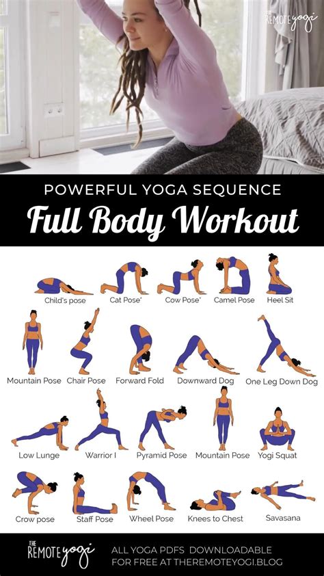 Full Body Yoga Workout Free Printable Pdf Artofit