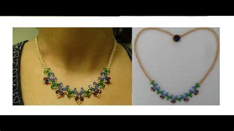 How To Make Necklace With Just Beads And Thread Youtube