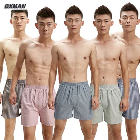 Bxman Woven Cotton High Quality Sexy Men Boxer Shorts Men S Underwear Classic Men Undergarment