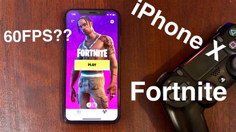 Iphone X Fortnite Gaming Test 60fps Youtube