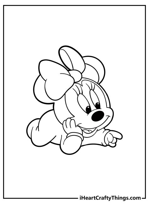 Baby Minnie Mouse Coloring Pages Pdf By Viralkensbs