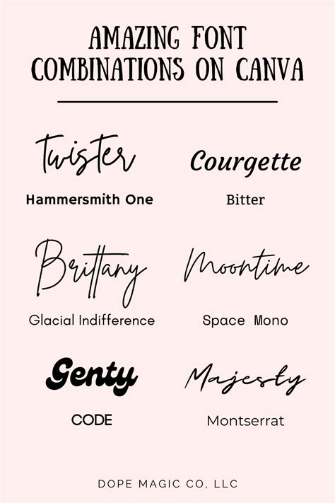 Free Fonts And Font Pairings For Web Social Media And Blog Images Artofit