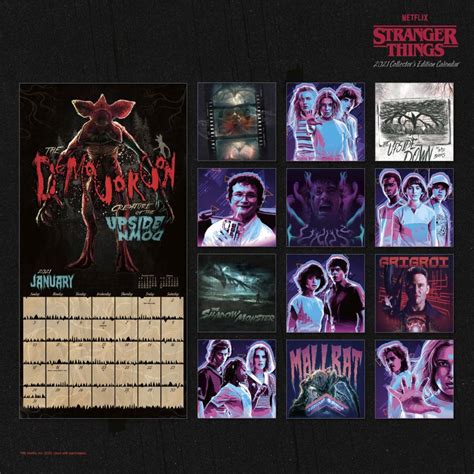 Stranger Things Calendar Livres Art Musique Et Cinéma