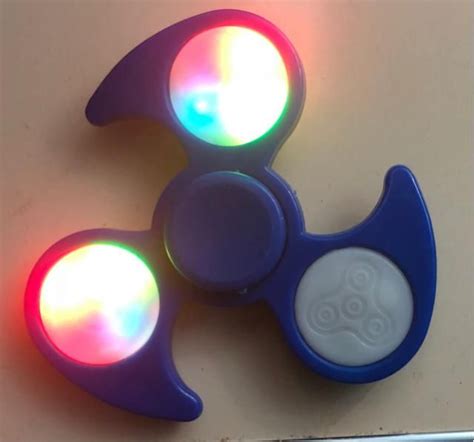 [62 off] anti stress toy fidget spinner with colorful flashing led lights rosegal