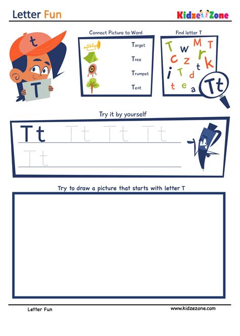 Letter T Super Smart Worksheet Kidzezone