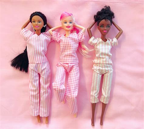 Pyjamas For Barbie And Sindy Sized Dolls By Emilys Boutique Etsy