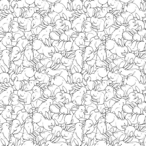 download cute bunny line drawings wallpaper