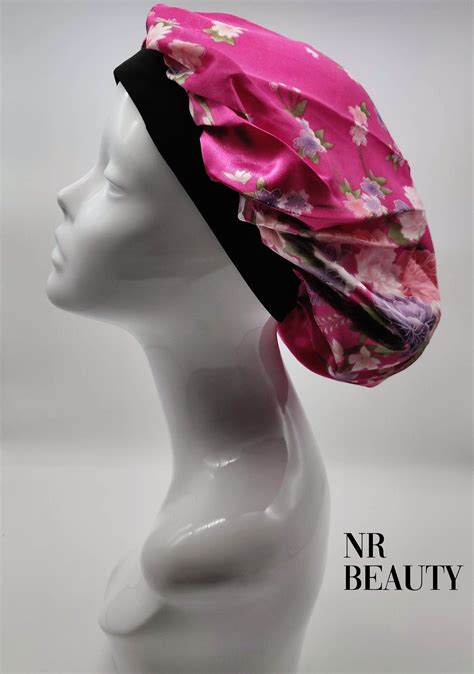 Pink Silk Bonnets Pink Floral Bonnets Satin Bonnet Silk Etsy Uk