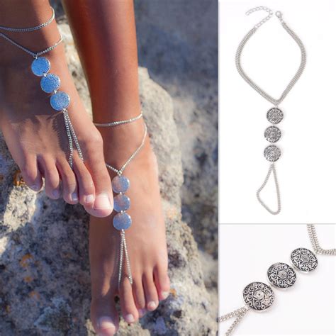 Anklets For Women 2016 New Anklet Silver Vintage Bohemian Silver