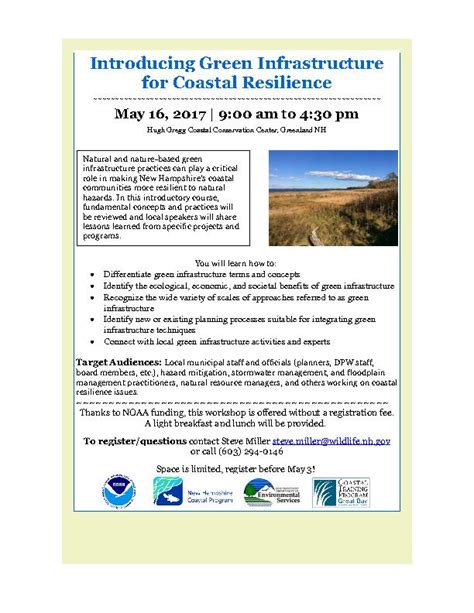 Introducing Green Infrastructure For Coastal Resilience Training
