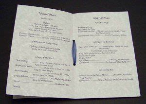nuptial mass booklet