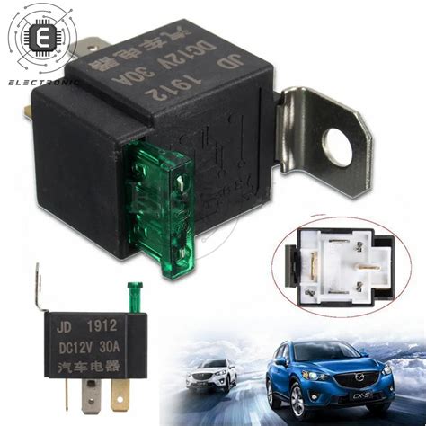 Pin Dc V A Fuses Car Normally Open Contacts Fused Relay On Off