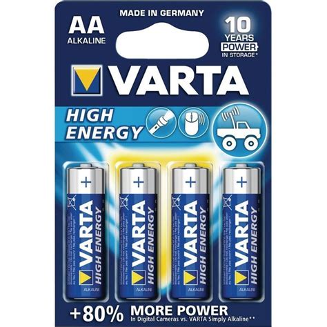 Varta High Energy Lr06 Aa 15v Battery 4pcs