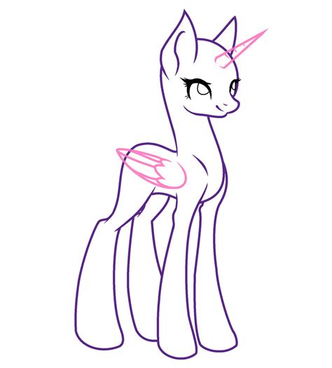 Mlp Base Female Ms Paint Friendly By Ximerenergy On Deviantart