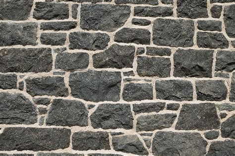 Hd Wallpaper Black Stone Cladding Texture Background Brick Wall
