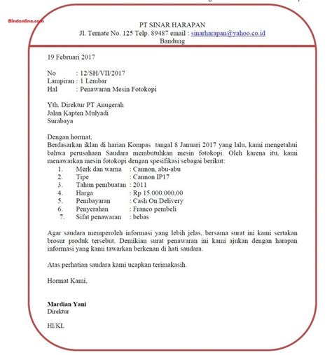 New york broadway ent, show and eo dept., new york, u.s.a. 4 Contoh Surat Penawaran Barang Bahasa Indonesia dan ...