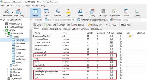 Identifying Columns with Missing Values in a Table