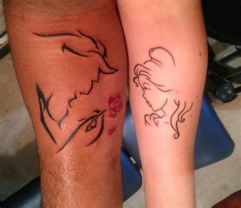 Reminisce those days with these disney tattoos ideas and designs. Matching Couple Disney Tattoos | POPSUGAR Australia Love & Sex