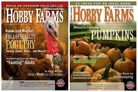 1 Year Subscription To Hobby Farms Magazine 999 One Hundred Dollars
