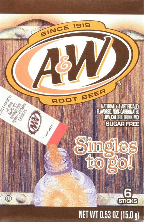 Buy Aandw Root Drink Mix Singles To Go 6 Boxes 6 Packets Each Online At