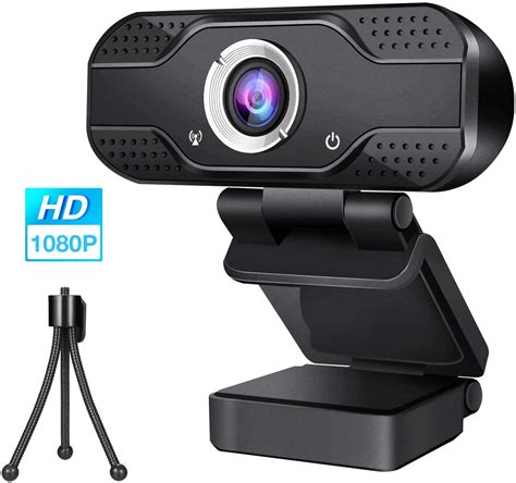 Webcam with Microphone,1080P HD Web Cam with Extra Tripod - micolindun