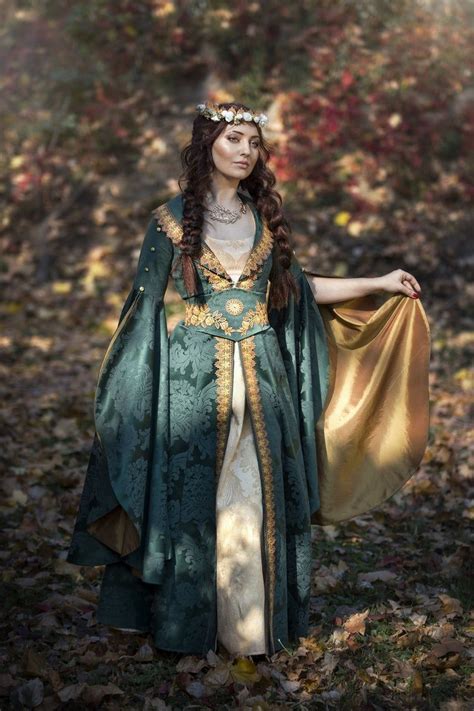 Fairy Elven Dress Fantasy Costume Fantasy Wedding Dress Elven Gown