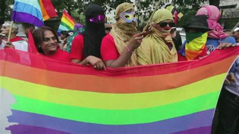 Indian Lgbt Community Holds Its First Pride March In Gujarat Bbc News