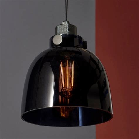 Visionary Lighting Portesham Pendant With Black Tinted Glass