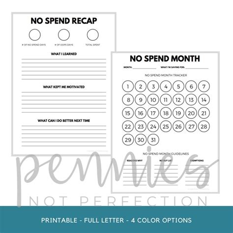 No Spend Month Printable Printable Word Searches