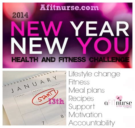 A Fit Nurse New Year New You Health And Fitness Challenge