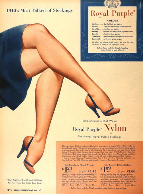 Nylon Stockings Purple Stockings Vintage Stockings Silk Stockings