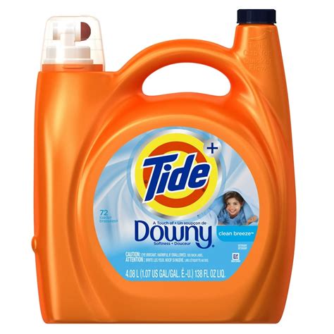 Tide Plus With Downy Laundry Detergent Clean Breeze 72 Loads