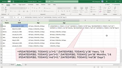 How To Calculate Age In Years Months And Days From Date Of Birth In