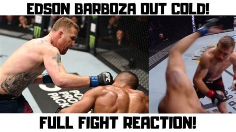 Justin Gaethje Knocks Out Edson Barboza Full Fight Reaction Ufc On