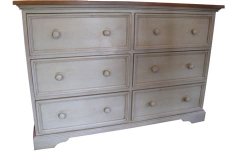 For even more surface and drawer area, long dressers are smart picks. French Country Six Drawer Dresser | French Country Bedroom ...