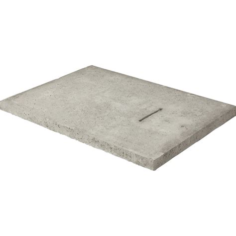 Regard béton 50x50 hauteur : Couvercle béton gris LEGOUEZ, L.74 x l.54 cm | Leroy Merlin