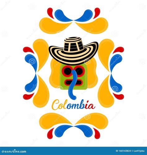 Imagen Representativa De Colombia Ilustración Del Vector Ilustración